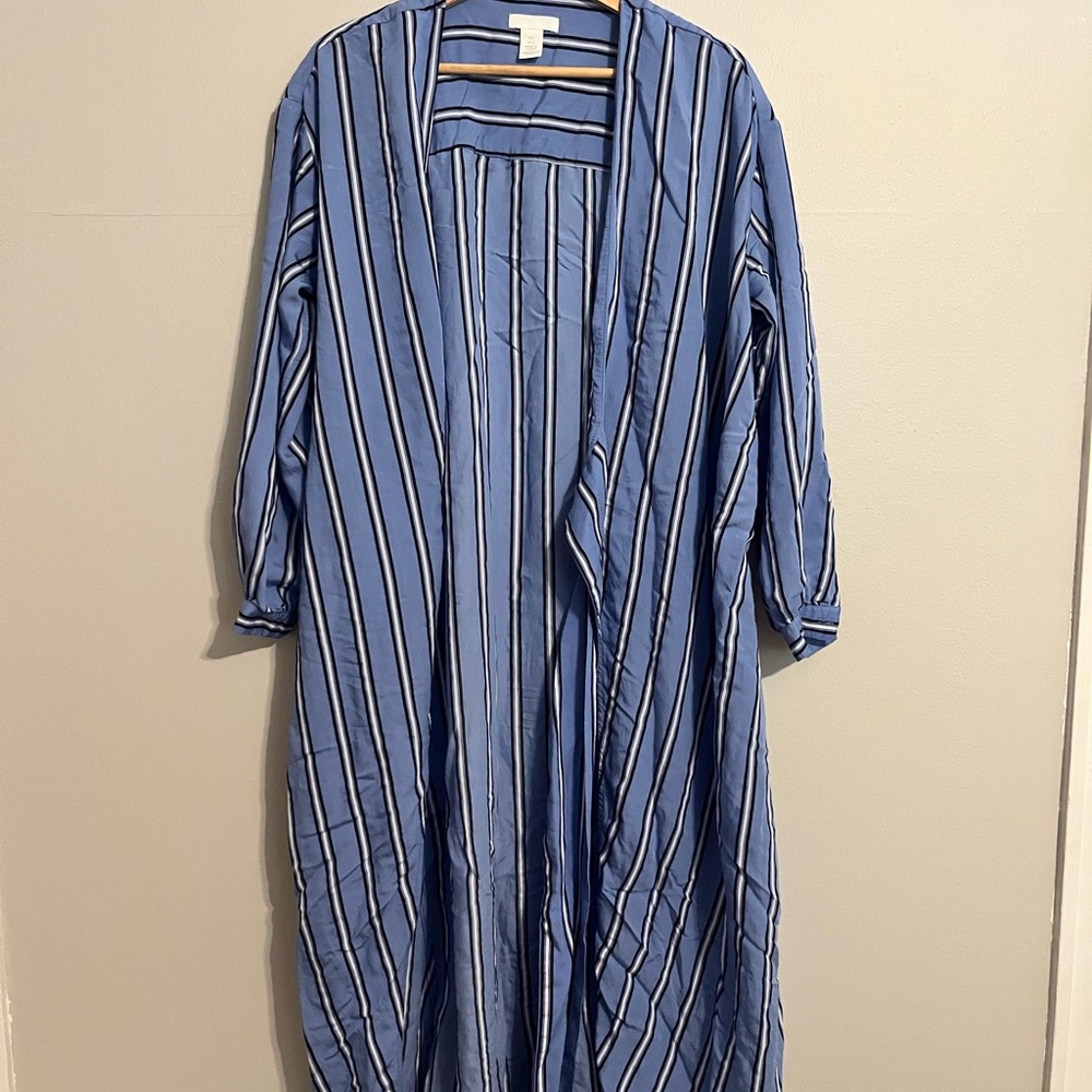 H&M Blue Striped Dress